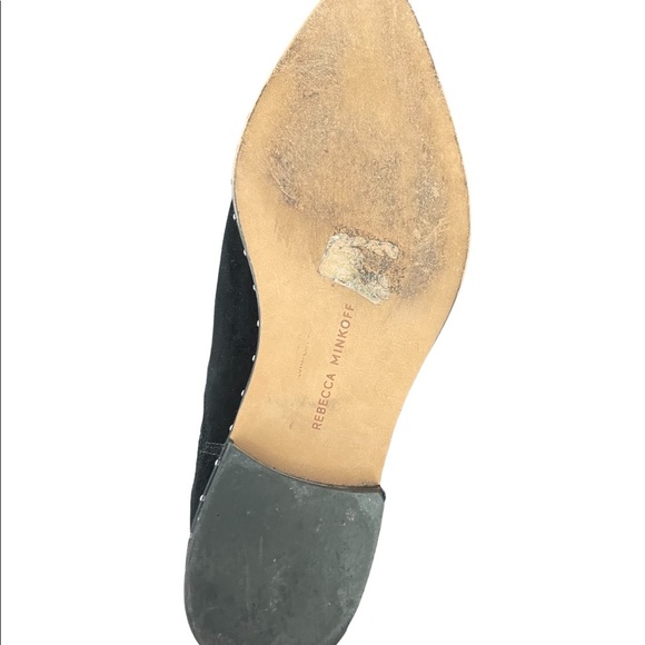 REBECCA MINKOFF “Madysin” Black suede ankle booties Size 8 - Picture 7 of 8